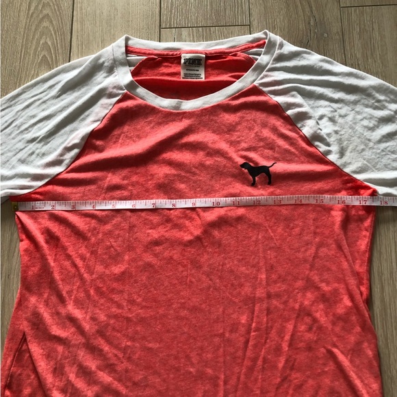 Pink Victoria’s Secret Dog Raglan Long Sleeve Top - Picture 2 of 9